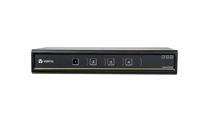 Vertiv Cybex SC900 Secure Desktop KVM Switch| 4 Port Dual-Head| HDMI | TAA