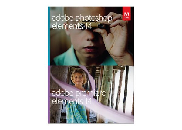 Adobe Photoshop Elements 14 plus Adobe Premiere Elements 14 - box pack