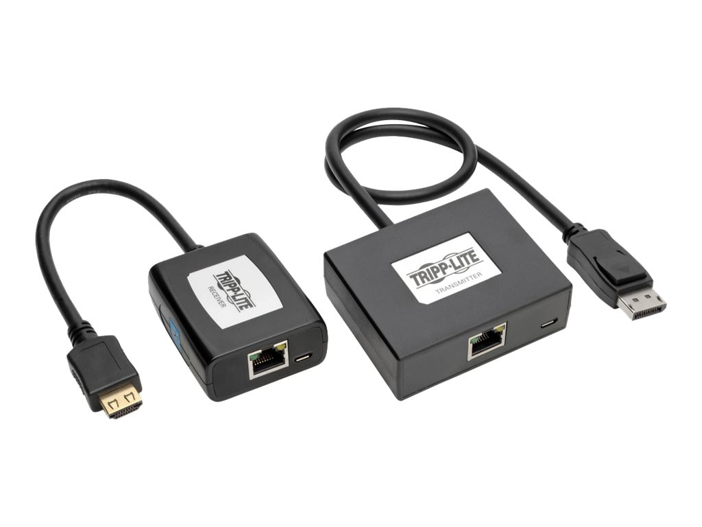 Tripp Lite DisplayPort to HDMI Over Cat5/6 Video Extender Transmittor & Receiver - video/audio extender - TAA - B150-1A1-HDMI - & Video - CDW.com