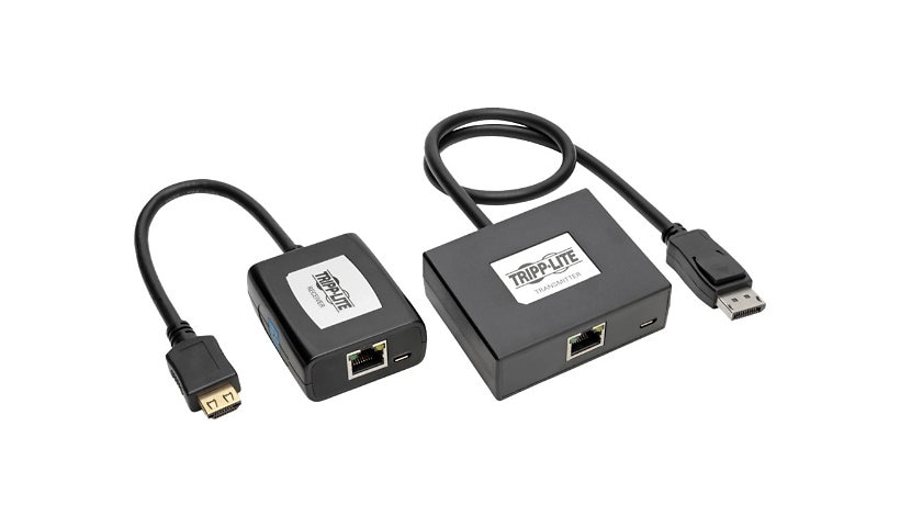 Tripp Lite DisplayPort to HDMI Over Cat5/6 Video Extender Transmittor & Receiver - video/audio extender - TAA Compliant