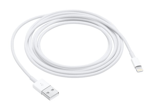 carga desconcertado Interpretación Apple Lightning cable - Lightning / USB - 6.6 ft - MD819AM/A - USB Cables -  CDW.com