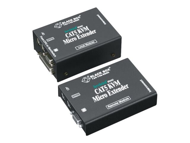 Black Box ServSwitch CAT5 Micro Extender Kit - rallonge KVM