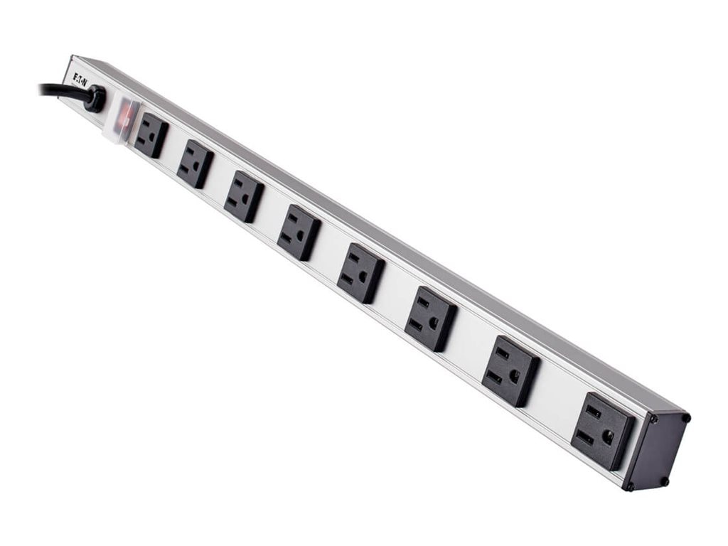 Tripp Lite Power Strip 8-Outlet Vertical 5-15R 10ft Cord 24" Length 120V