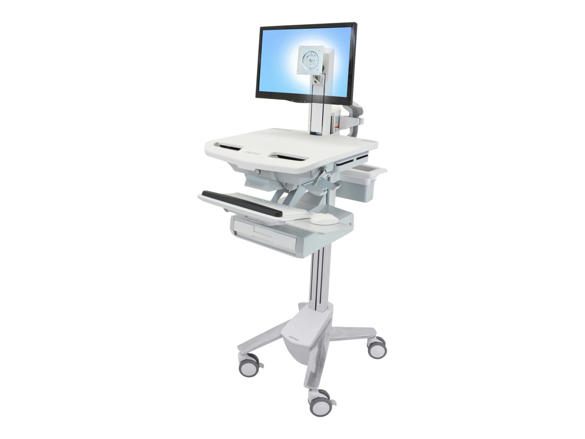 Ergotron StyleView cart - open architecture - for LCD display / keyboard / mouse / CPU / notebook / barcode scanner -