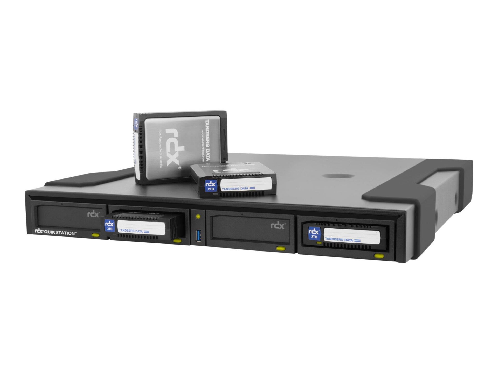 Tandberg RDX QuikStation 4 - RDX library - Gigabit Ethernet - external