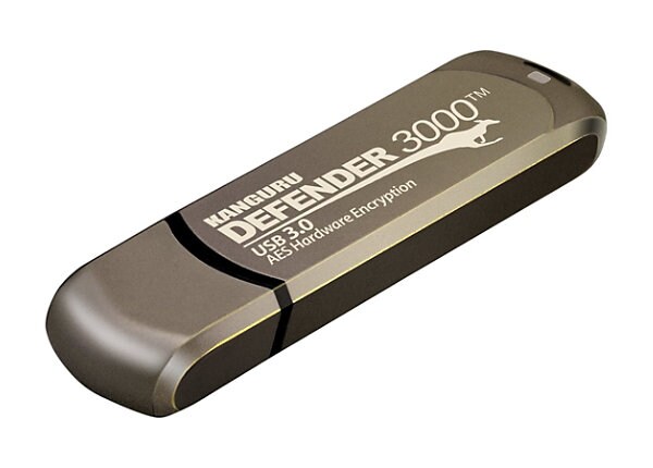 Kanguru Defender 3000 Secure FIPS Hardware Encrypted - USB flash drive - 128 GB