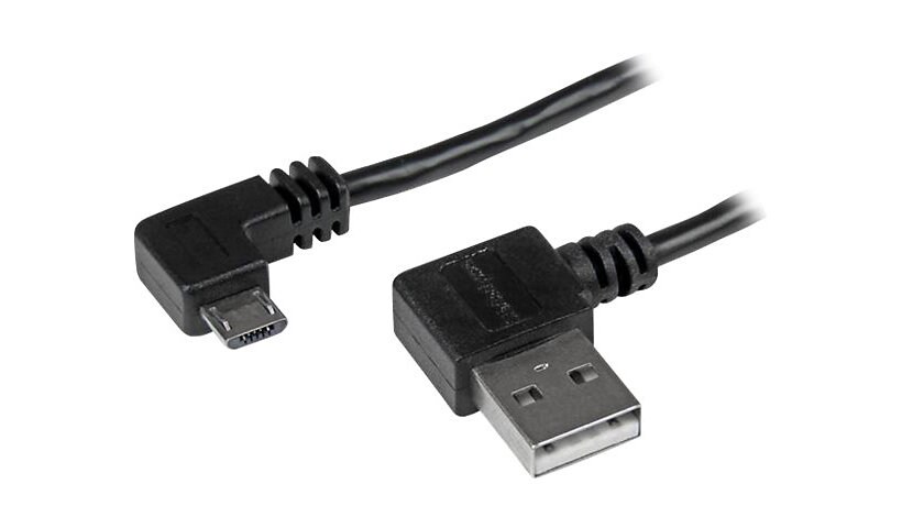 StarTech.com 2m / 6 ft Micro-USB Cable with Right-Angled Connectors - M/M