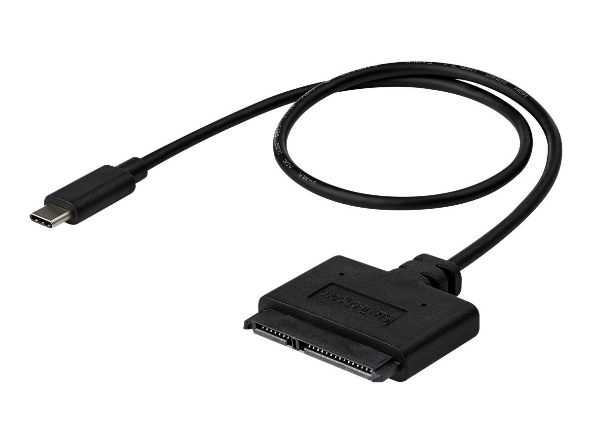 StarTech.com USB C To SATA Adapter - for 2.5" SATA Drives - UASP - External Hard Drive Cable - USB Type C to SATA