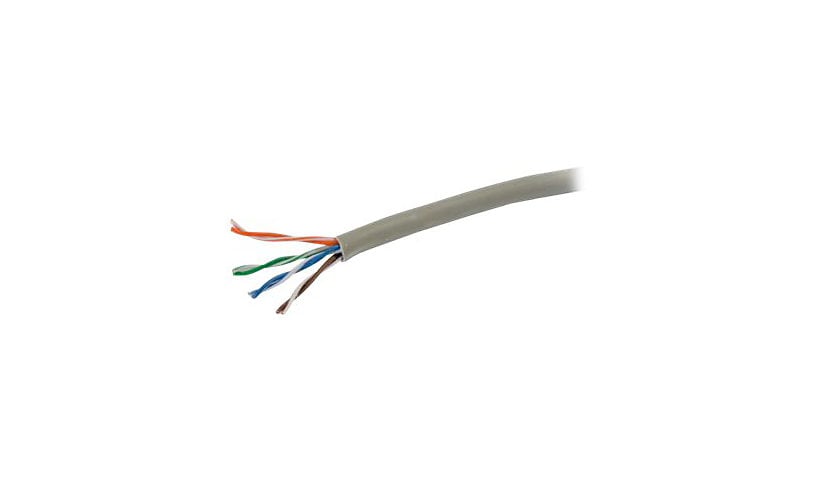 C2G 1000ft Cat6 Bulk Ethernet Cable-Stranded UTP In-Wall CM-Rated Gray TAA - bulk cable - 1000 ft - gray