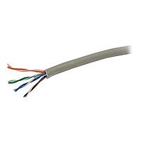 C2G 1000ft Cat6 Bulk Ethernet Cable-Stranded UTP In-Wall CM-Rated Gray TAA - bulk cable - 1000 ft - gray