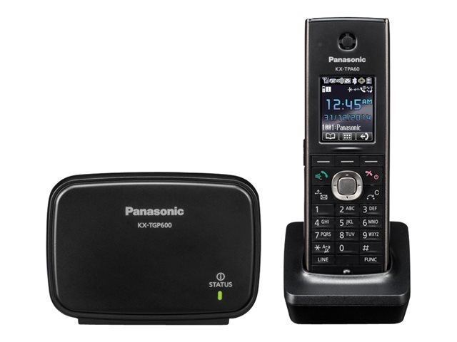 Panasonic KX-TGP600 - cordless VoIP phone - 3-way call capability