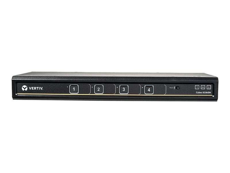 Vertiv Cybex SC800 Secure Desktop KVM Switch| 4 Port Single-Head| HDMI| TAA