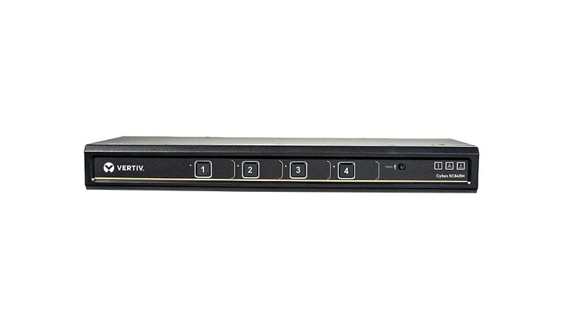 Vertiv Cybex SC800 Secure Desktop KVM Switch| 4 Port Single-Head| HDMI| TAA