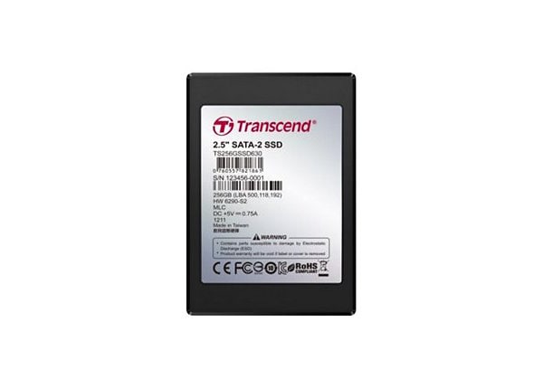 Transcend SSD630 - solid state drive - 256 GB - SATA 3Gb/s