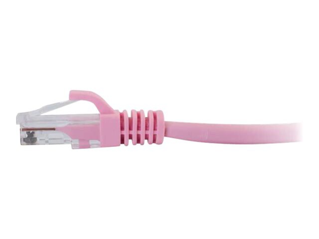 C2G Cat5e Snagless Unshielded (UTP) Network Patch Cable - patch cable - 2.74 m - pink