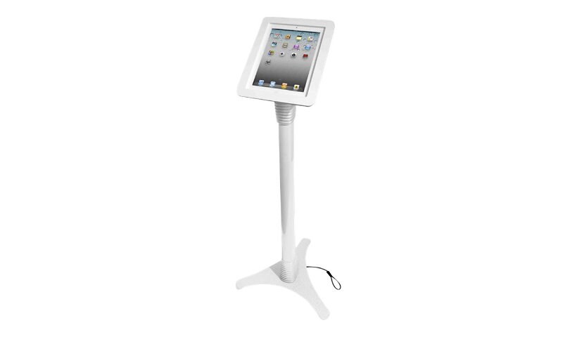 Compulocks Executive Adjustable iPad 9.7" Floor Stand White - stand - for t