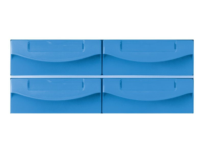 Capsa Healthcare Locking Blue Bin Kit 4 Medium 6.375"W (FG9M3822)