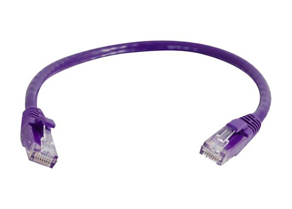 C2G Cat5e Snagless Unshielded (UTP) Network Patch Cable - patch cable - 15.2 cm - purple