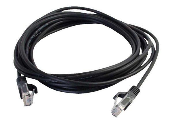 C2G Cat5e Snagless Unshielded (UTP) Slim Network Patch Cable - patch cable - 45.72 cm - black