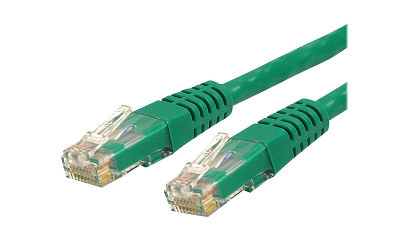 StarTech.com 1ft CAT6 Ethernet Cable - Green Molded Gigabit - 100W PoE UTP 650MHz - Category 6 Patch Cord UL Certified