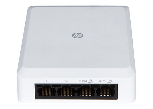 HPE NJ5000-5G-PoE+ Walljack - switch - 5 ports - managed - desktop, wall-mountable, flush-mountable