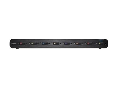 Belkin Advanced Secure DVI-I KVM Switch - KVM / audio switch - 8 ports