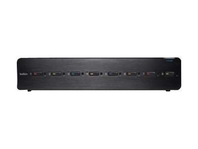 Belkin Advanced Secure DVI-I KVM Switch - KVM / audio switch - 8 ports
