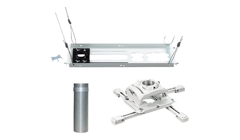 Chief RPA Elite Universal Projector Kit - Includes Projector Mount, Threaded Column, and Suspended Ceiling Kit - White