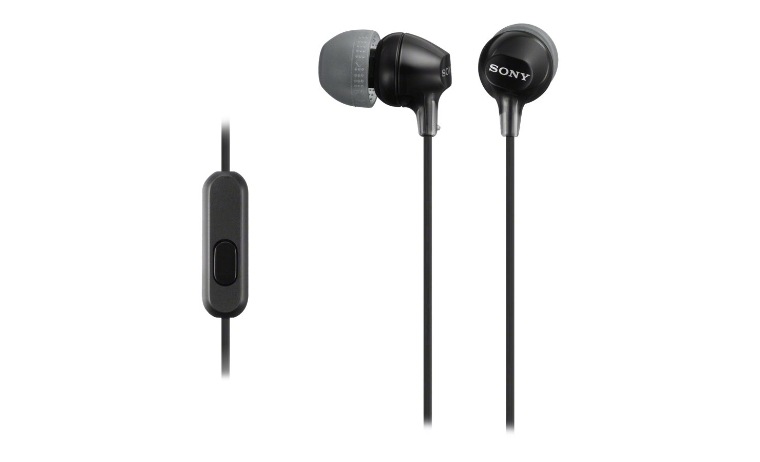 Sony MDR-EX15AP/B - earphones with mic - MDREX15AP/B - Headphones