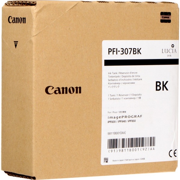 Canon PFI-307 BK - black - original - ink tank