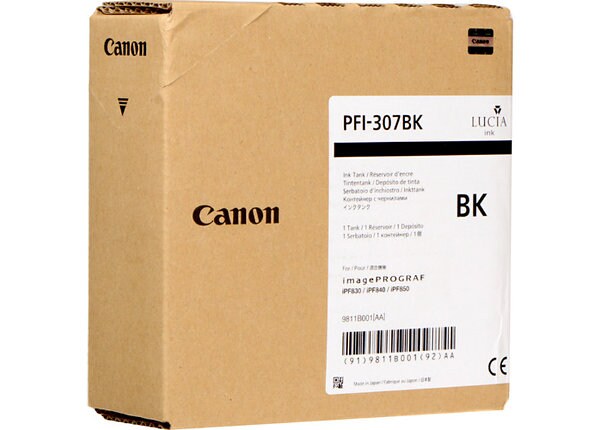 Canon PFI-307 BK - black - original - ink tank