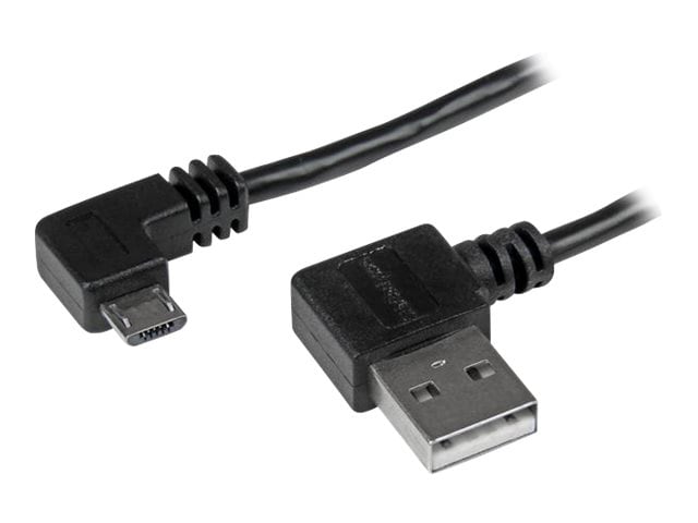 Grusom afgår Mitt StarTech.com 2m / 6 ft Micro-USB Cable with Right-Angled Connectors - M/M -  USB2AUB2RA2M - USB Cables - CDW.com