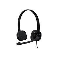 Logitech H151 Stereo Headset with Noise-Cancelling Mic - headset