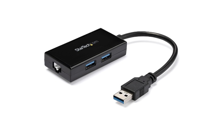 Adattatore USB C A Ethernet 5 In 2 - Porta Gigabit 1000 Mbps, 3 USB 3.0, 1 USB-C, Per Laptop, MacBook, PS5