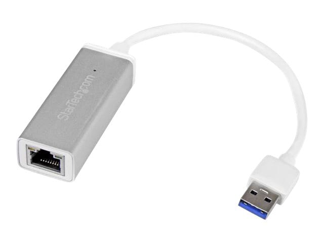 En sætning Dare vedhæng StarTech.com USB 3.0 to Gigabit Ethernet NIC Network Adapter Aluminum -  USB31000SA - -