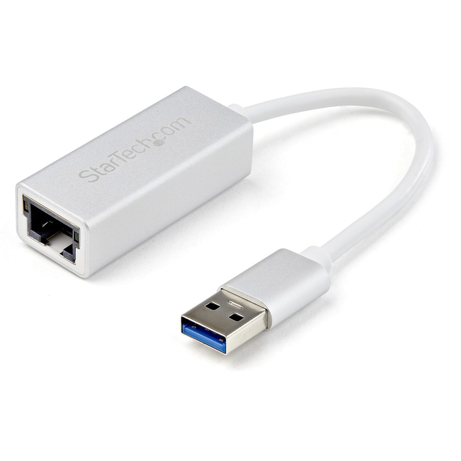 En sætning Dare vedhæng StarTech.com USB 3.0 to Gigabit Ethernet NIC Network Adapter Aluminum -  USB31000SA - -