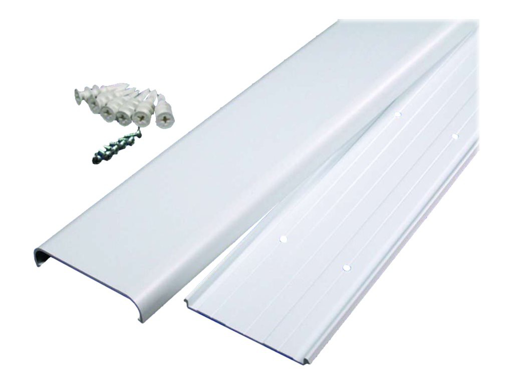 C2G 4ft Wiremold Flat Screen TV Cord Cover Kit - cable raceway