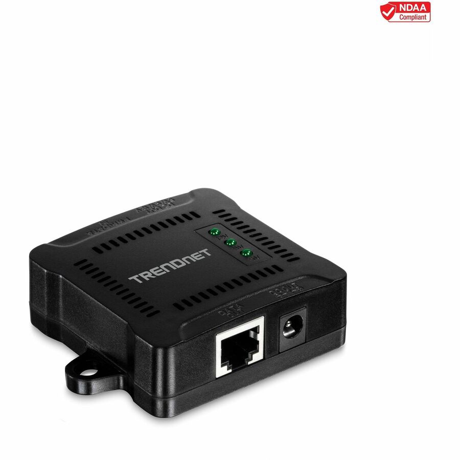 TRENDnet Gigabit PoE Splitter, 1 x Gigabit PoE Input Port, 1 x Gigabit Output Port, Up to 100m (328 ft), Supports 5V,