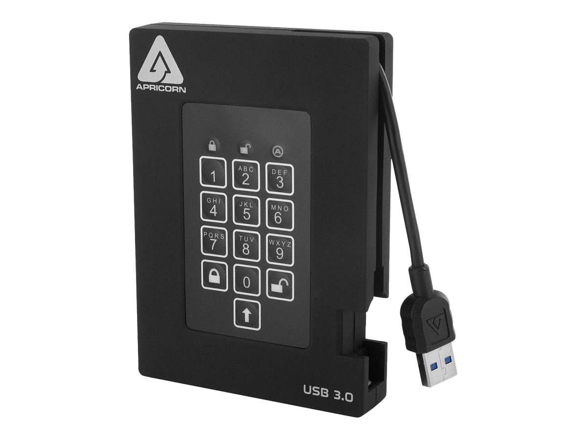 Apricorn Aegis Padlock Fortress A25-3PL256-S1000F - SSD - 1 TB - USB 3.0