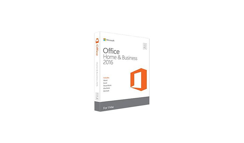 Microsoft Office for Mac Home and Business 2016 - version boîte - 1 licence