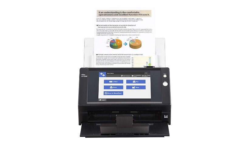 Fujitsu Network Scanner N7100 - document scanner - desktop - Gigabit LAN