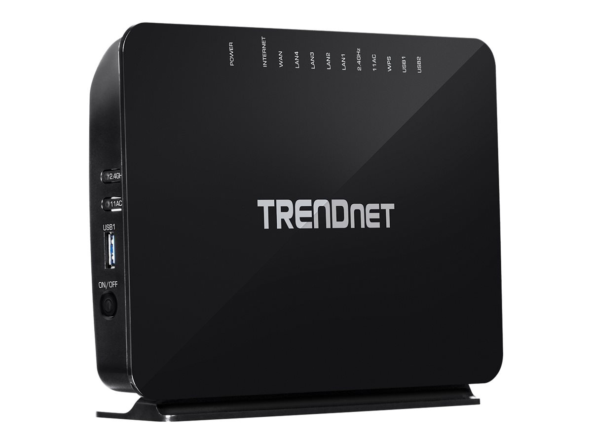 TRENDnet TEW-816DRM - wireless router - DSL modem - 802.11a/b/g/n/ac - desktop