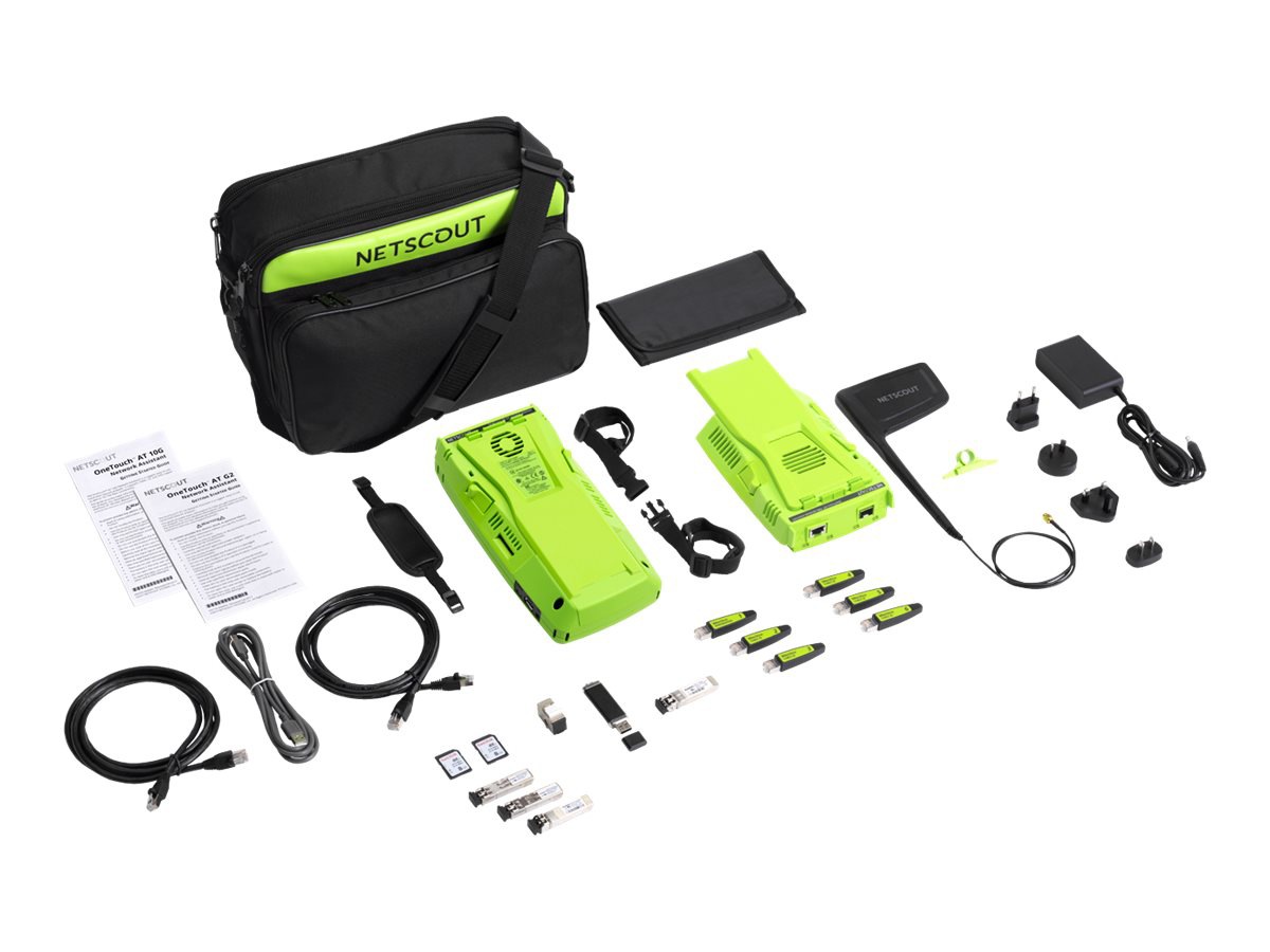 NetScout OneTouch AT G2 Network Assistant with Copper/Fiber LAN and Wi-Fi options - network tester