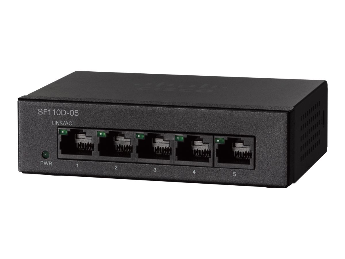 Cisco Small Business SF110D-05 - commutateur - 5 ports - non géré