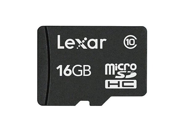 Lexar - flash memory card - 16 GB - microSDHC