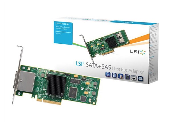 LSI SAS 9200-8e - storage controller (RAID) - SATA 3Gb/s / SAS - PCIe 2.0 x8