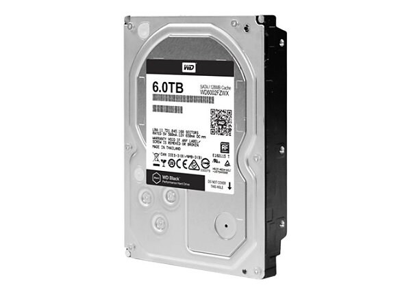 WD Black Performance Hard Drive WD6001FZWX - hard drive - 6 TB - SATA 6Gb/s