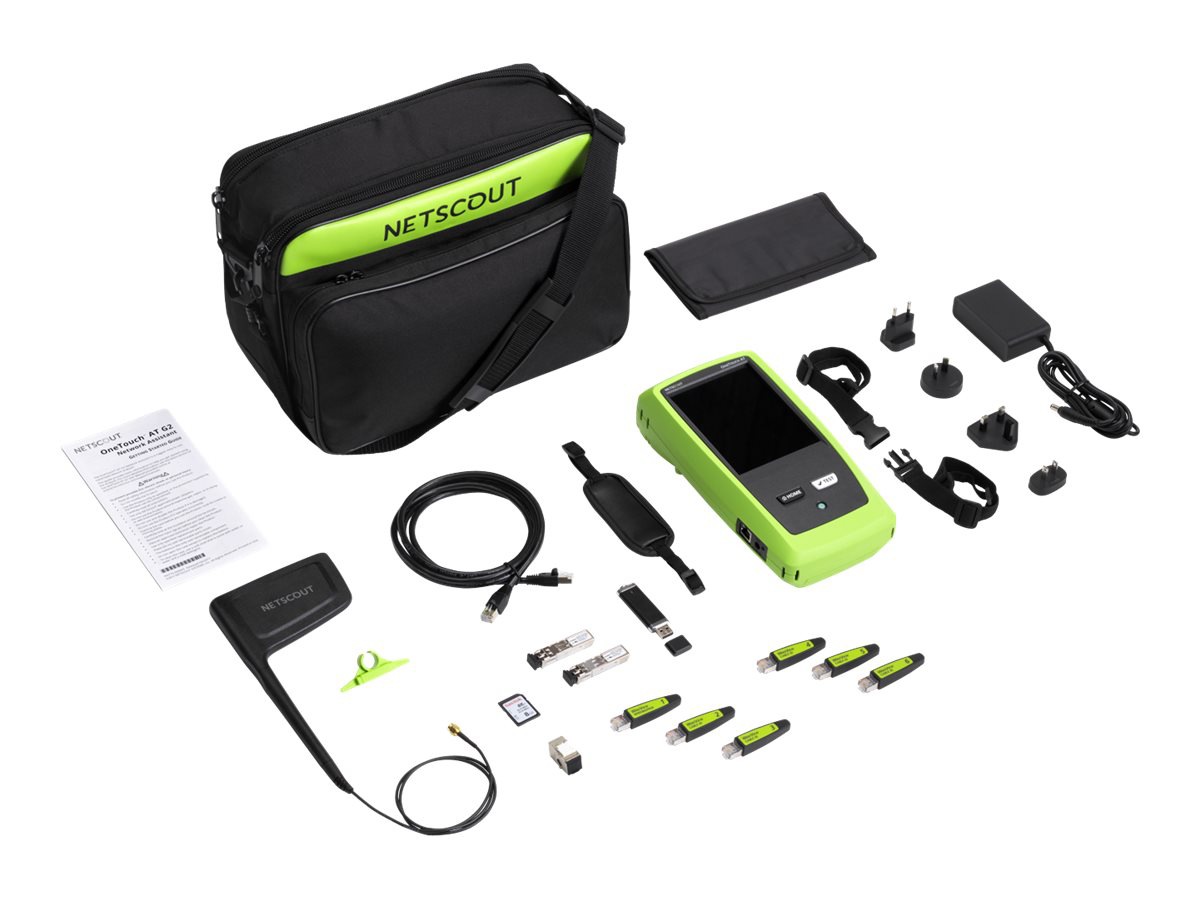 NetScout OneTouch AT G2 Network Assistant with Copper/Fiber LAN and Wi-Fi options - network tester