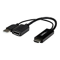 StarTech.com HDMI to DisplayPort Adapter 4K Active HDMI to DP - USB Powered