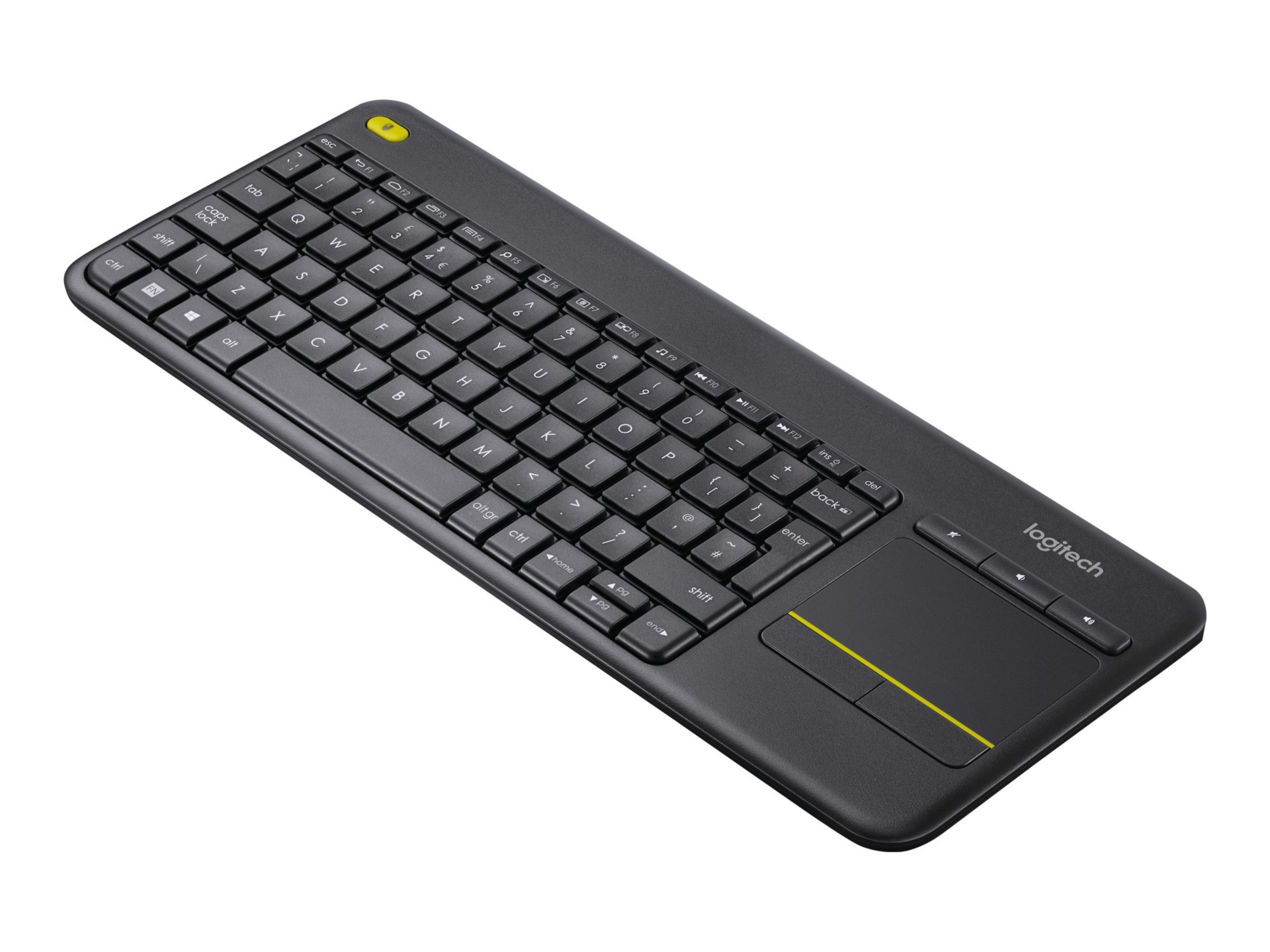 Logitech Wireless Touch K400 Plus - keyboard - with touchpad - QWERTY - International - black - 920-007119 - Keyboards - CDW.com